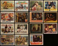 5s229 LOT OF 15 WAR AND MILITARY LOBBY CARDS '40s-60s great scenes & several title cards!