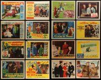5s228 LOT OF 16 1950S LOBBY CARDS '50s great scenes from a variety of different movies!