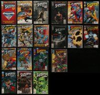 5s076 LOT OF 19 SUPERMAN COMIC BOOKS '90s the adventures of The Man of Steel, D.C. Comics!