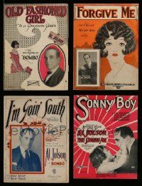 5s119 LOT OF 4 AL JOLSON SHEET MUSIC '20s songs from The Singing Fool, Bombo & more!