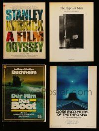 5s269 LOT OF 4 SOFTCOVER MOVIE BOOKS '70s-80s Stanley Kubrick, Elephant Man, Das Boot & more!