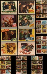 5s201 LOT OF 54 1930S-40S LOBBY CARDS '30s-40s great scenes from a variety of different movies!