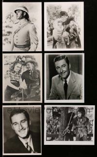 5s309 LOT OF 6 ERROL FLYNN REPRO 8X10 PHOTOS '80s great movie scenes in different costumes!