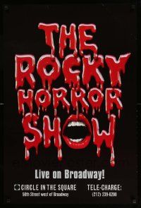 5t068 ROCKY HORROR SHOW 24x36 stage poster '00 cool title design with mouth!