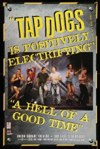 5t071 TAP DOGS 30x46 stage poster '97 great stage image of the tap dancing team!