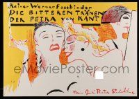 5t066 BITTER TEARS OF PETRA VON KANT stage play 24x33 German stage poster '90s sexy art by VP!