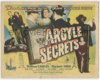 5w018 ARGYLE SECRETS TC '48 murder never more inviting, love never more vicious, film noir!