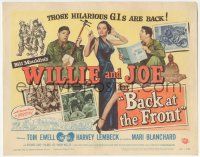 5w023 BACK AT THE FRONT TC '52 the hilarious G.I.s Tom Ewell & Harvey Lembeck are back!