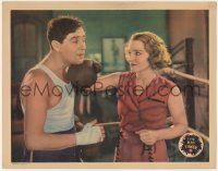 5w543 BIG TIMER LC '32 pretty Constance Cummings punches boxer Ben Lyon in boxing ring!