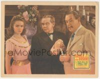 5w579 CASTLE IN THE DESERT LC '42 Sidney Toler as Charlie Chan by Geray staring at Arleen Whelan!