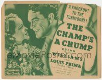 5w082 CHAMP'S A CHUMP TC '36 boxer Guinn Big Boy Williams with Louis Prima The King of Swing!