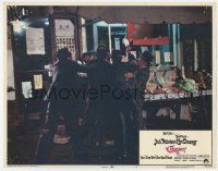 5w589 CHINATOWN int'l LC #3 '74 directed by Roman Polanski, lots of men scuffling in the street!