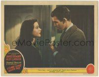 5w594 COME LIVE WITH ME LC '41 James Stewart tells sexy Hedy Lamarr a business marriage won't work!
