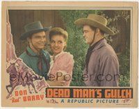5w612 DEAD MAN'S GULCH LC '43 cowboy smiles at Don Red Barry hugging pretty Lynn Merrick!