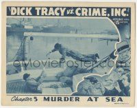 5w623 DICK TRACY VS. CRIME INC. chapter 5 LC '41 action image of fight in mid scene, Murder at Sea!