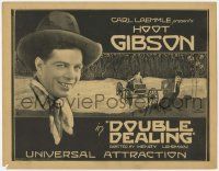 5w132 DOUBLE DEALING TC '23 smiling portriat of Hoot Gibson + cool artwork by Jack Savage!