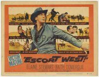 5w144 ESCORT WEST TC '59 cowboy Victor Mature in the mightiest saga of the westward trek!