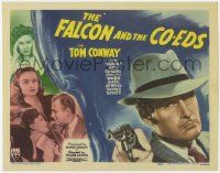 5w150 FALCON & THE CO-EDS TC '43 detective Tom Conway investigates a dozen lovely suspects!