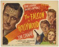 5w152 FALCON IN HOLLYWOOD TC '44 detective Tom Conway, fear clouds movie capital, actors killed!