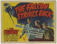 5w154 FALCON STRIKES BACK TC '43 murder menaces every move as Tom Conway stalks a silent killer!