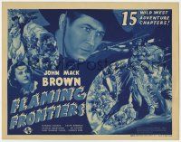5w163 FLAMING FRONTIERS TC '38 cowboy Johnny Mack Brown in 15 Wild West Adventure Chapters!