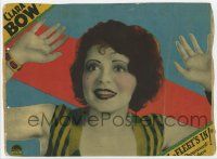5w656 FLEET'S IN LC '28 wonderful close up of smiling redheaded Clara Bow with hands raised!