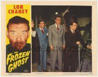 5w662 FROZEN GHOST LC R54 Lon Chaney Jr. in museum, the screen's newest Inner Sanctum Mystery