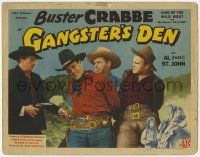 5w182 GANGSTER'S DEN TC '45 Buster Crabbe, King of the Wild West is caught by the bad guys!