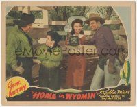 5w701 HOME IN WYOMIN' LC '42 Gene Autry, Fay McKenzie w/ camera, Smiley Burnette & young Tadpole!