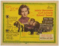 5w253 INN OF THE SIXTH HAPPINESS TC '59 pretty Ingrid Bergman, Curt Jurgens & Robert Donat