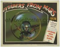 5w723 INVADERS FROM MARS Fantasy #9 LC '90s best super close image of the green alien monster!