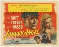 5w260 JOHNNY ANGEL TC '45 George Raft & sexy French Claire Trevor in New Orleans!