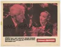 5w733 JUDGMENT AT NUREMBERG LC #3 '61 close up of Spencer Tracy & Marlene Dietrich, Stanley Kramer
