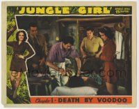 5w738 JUNGLE GIRL chapter 1 LC '41 Gifford, Edgar Rice Burroughs, Death by Voodoo, full color!