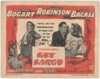 5w266 KEY LARGO TC '48 Humphrey Bogart, Lauren Bacall, Edward G. Robinson, John Huston film noir!