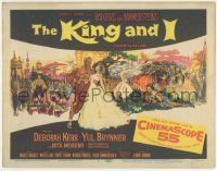 5w271 KING & I TC '56 Deborah Kerr & Yul Brynner in Rodgers & Hammerstein's musical, Hooks art!