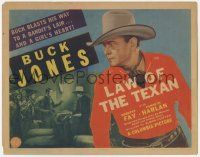 5w281 LAW OF THE TEXAN TC '38 Buck Jones blasts his way to a bandit's lair & a girl's heart!