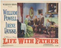 5w758 LIFE WITH FATHER LC #2 '47 red-haired Irene Dunne with Jimmy Lydon & three other sons!