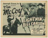 5w286 LIGHTNIN' BILL CARSON TC R40s cowboy Tim McCoy glares at bad guy grabbing his girl!