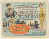 5w326 NEVER STEAL ANYTHING SMALL TC '59 tough James Cagney & sexy doll Shirley Jones in New York!