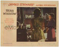 5w835 REAR WINDOW LC #2 R60 Alfred Hitchcock, Jimmy Stewart, Grace Kelly & Ritter look out window!