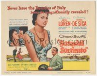 5w379 SCANDAL IN SORRENTO TC '56 Sophia Loren is the world's most curvacious covergirl, De Sica