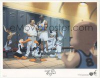 5w897 SPACE JAM LC '96 Michael Jordan with basketball players Wayne Knight, Bugs Bunny & Daffy!