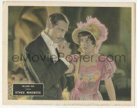 5w900 STAGE MADNESS LC '27 great c/u of Lou Tellegen romancing Virginia Valli in period outfit!