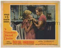 5w909 STREETCAR NAMED DESIRE LC #4 R58 c/u of Marlon Brando & Kim Hunter, Elia Kazan classic!