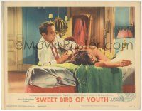 5w913 SWEET BIRD OF YOUTH LC #7 '62 slimy Paul Newman comforts Geraldine Page while he records her