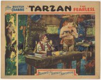 5w916 TARZAN THE FEARLESS LC '33 Buster Crabbe in loincloth with sextant, full-color & ultra rare!