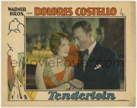 5w922 TENDERLOIN LC '28 romantic close up of dancing girl Dolores Costello & Conrad Nagel, lost film