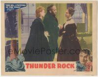 5w936 THUNDER ROCK LC '44 English fantasy directed by Roy Boulting, lighthouse border artwork!