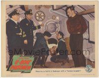 5w959 U-BOAT PRISONER LC '44 Nazis try to foil U.S. Destroyer with a human torpedo!
